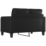 2-seater sofa in black synthetic leather 120 cm by vidaXL, Sofas - Ref: Foro24-359112, Price: 228,51 €, Discount: %