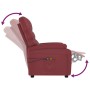 Sillón de masaje eléctrico cuero sintético rojo tinto de vidaXL, Sillones de masaje eléctricos - Ref: Foro24-3073681, Precio:...