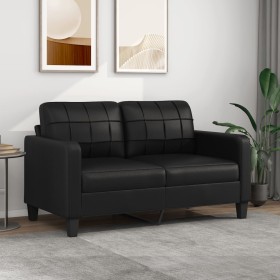 2-seater sofa in black synthetic leather 140 cm by vidaXL, Sofas - Ref: Foro24-359117, Price: 241,27 €, Discount: %