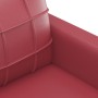 Sofá de 3 plazas de cuero sintético rojo vino 180 cm de vidaXL, Sofás - Ref: Foro24-359125, Precio: 332,51 €, Descuento: %