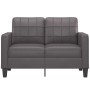 Sofá de 2 plazas de cuero sintético gris 120 cm de vidaXL, Sofás - Ref: Foro24-359114, Precio: 189,76 €, Descuento: %