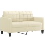 2-seater sofa in cream-colored synthetic leather 140 cm by vidaXL, Sofas - Ref: Foro24-359118, Price: 213,71 €, Discount: %