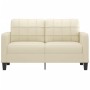 2-seater sofa in cream-colored synthetic leather 140 cm by vidaXL, Sofas - Ref: Foro24-359118, Price: 213,71 €, Discount: %