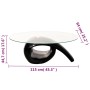 Glossy black glass oval surface coffee table by vidaXL, Coffee table - Ref: Foro24-240432, Price: 352,91 €, Discount: %