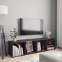 Estantería/mueble para TV gris brillante 143x30x36 cm de vidaXL, Estantes y estanterías - Ref: Foro24-800269, Precio: 59,45 €...