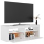 TV-Möbel mit hellen weißen LED-Leuchten 120x35x40 cm von vidaXL, TV-Möbel - Ref: Foro24-804361, Preis: 135,29 €, Rabatt: %