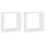 Cube wall shelves 2 units white 30x15x30 cm by vidaXL, Shelves and shelves - Ref: Foro24-806998, Price: 25,05 €, Discount: %