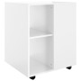 Glossy white plywood wheel cabinet 60x53x72cm by vidaXL, Lockers and storage cabinets - Ref: Foro24-808464, Price: 91,65 €, D...