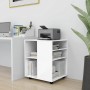 Glossy white plywood wheel cabinet 60x53x72cm by vidaXL, Lockers and storage cabinets - Ref: Foro24-808464, Price: 91,65 €, D...