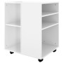 Glossy white plywood wheel cabinet 60x53x72cm by vidaXL, Lockers and storage cabinets - Ref: Foro24-808464, Price: 91,65 €, D...