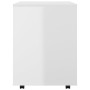 Glossy white plywood wheel cabinet 60x53x72cm by vidaXL, Lockers and storage cabinets - Ref: Foro24-808464, Price: 91,65 €, D...