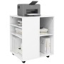 Glossy white plywood wheel cabinet 60x53x72cm by vidaXL, Lockers and storage cabinets - Ref: Foro24-808464, Price: 91,65 €, D...