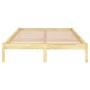 Solid wood bed frame 150x200 cm by vidaXL, Beds and slatted bases - Ref: Foro24-810022, Price: 82,69 €, Discount: %