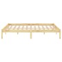 Solid wood bed frame 150x200 cm by vidaXL, Beds and slatted bases - Ref: Foro24-810022, Price: 82,69 €, Discount: %