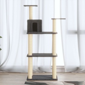 Cat scratching post with dark gray sisal posts 118.5 cm by vidaXL, Cat furniture - Ref: Foro24-171429, Price: 48,99 €, Discou...