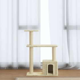 Cat scratching post with cream sisal posts 70 cm by vidaXL, Cat furniture - Ref: Foro24-171433, Price: 33,76 €, Discount: %