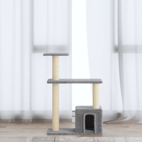 Cat scratching post with light gray sisal posts 70 cm by vidaXL, Cat furniture - Ref: Foro24-171434, Price: 30,63 €, Discount: %