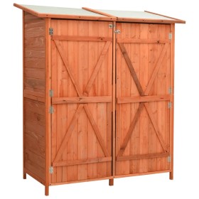 Caseta para herramientas de jardín abeto macizo 136x75x160 cm de vidaXL, Cobertizos - Ref: Foro24-171451, Precio: 293,29 €, D...