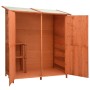 Caseta para herramientas de jardín abeto macizo 136x75x160 cm de vidaXL, Cobertizos - Ref: Foro24-171451, Precio: 293,29 €, D...