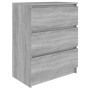 Aparador de madera contrachapada gris Sonoma 60x35x76 cm de vidaXL, Aparadores - Ref: Foro24-815511, Precio: 71,54 €, Descuen...