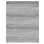 Aparador de madera contrachapada gris Sonoma 60x35x76 cm de vidaXL, Aparadores - Ref: Foro24-815511, Precio: 71,54 €, Descuen...