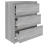 Aparador de madera contrachapada gris Sonoma 60x35x76 cm de vidaXL, Aparadores - Ref: Foro24-815511, Precio: 71,54 €, Descuen...