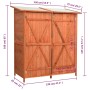 Caseta para herramientas de jardín abeto macizo 136x75x160 cm de vidaXL, Cobertizos - Ref: Foro24-171451, Precio: 293,29 €, D...