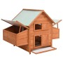 Solid red spruce wood chicken coop 152x96x110 cm by vidaXL, Cages and habitats for small animals - Ref: Foro24-171459, Price:...