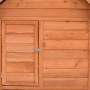 Solid red spruce wood chicken coop 152x96x110 cm by vidaXL, Cages and habitats for small animals - Ref: Foro24-171459, Price:...