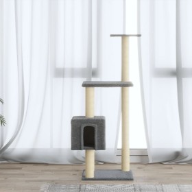 Cat scratcher with light gray sisal posts 104 cm by vidaXL, Cat furniture - Ref: Foro24-171470, Price: 43,08 €, Discount: %