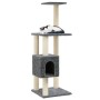 Rascador para gatos con postes de sisal gris oscuro 104 cm de vidaXL, Mobiliario para gatos - Ref: Foro24-171471, Precio: 47,...