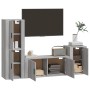 TV furniture set 4 pieces Sonoma gray plywood