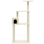 Cat scratching post with cream sisal posts 147 cm by vidaXL, Cat furniture - Ref: Foro24-171476, Price: 50,02 €, Discount: %