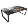 Mesa de centro con tablero de cristal rectangular de vidaXL, Mesas de centro - Ref: Foro24-240967, Precio: 70,54 €, Descuento: %