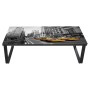 Coffee table with rectangular glass top by vidaXL, Coffee table - Ref: Foro24-240967, Price: 70,85 €, Discount: %