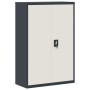 Steel filing cabinet in anthracite grey and white, 90x40x140cm by vidaXL, Filing cabinets - Ref: Foro24-339748, Price: 249,59...