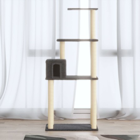 Cat scratching post with dark gray sisal posts 147 cm by vidaXL, Cat furniture - Ref: Foro24-171478, Price: 41,03 €, Discount: %