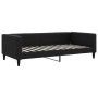 Black fabric sofa bed 100x200 cm by vidaXL, Beds and slatted bases - Ref: Foro24-353990, Price: 221,99 €, Discount: %