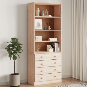 ALTA bookcase with drawers solid pine wood 77x35x186.5 cm by vidaXL, Bookcases and shelves - Ref: Foro24-353953, Price: 259,9...