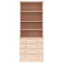 ALTA bookcase with drawers solid pine wood 77x35x186.5 cm by vidaXL, Bookcases and shelves - Ref: Foro24-353953, Price: 261,1...