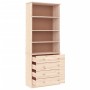 ALTA bookcase with drawers solid pine wood 77x35x186.5 cm by vidaXL, Bookcases and shelves - Ref: Foro24-353953, Price: 261,1...