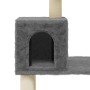 Rascador para gatos con postes de sisal gris oscuro 147 cm de vidaXL, Mobiliario para gatos - Ref: Foro24-171478, Precio: 41,...