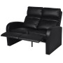 Sillón de 2 plazas con LED cuero sintético negro de vidaXL, Sofás - Ref: Foro24-243599, Precio: 640,42 €, Descuento: %