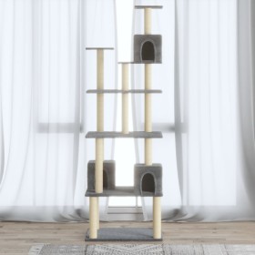 Cat scratching post with light gray sisal posts 188 cm by vidaXL, Cat furniture - Ref: Foro24-171489, Price: 86,91 €, Discoun...