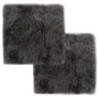 Chair cushions 2 pcs real sheepskin light gray 40x40 cm by vidaXL, Cushions for chairs and sofas - Ref: Foro24-284716, Price:...