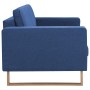 3-Sitzer-Sofa aus blauem Stoff von vidaXL, Sofas - Ref: Foro24-281386, Preis: 450,62 €, Rabatt: %