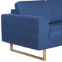 3-Sitzer-Sofa aus blauem Stoff von vidaXL, Sofas - Ref: Foro24-281386, Preis: 450,62 €, Rabatt: %