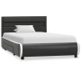 Estructura cama y LED cuero sintético gris antracita 90x200 cm de vidaXL, Camas y somieres - Ref: Foro24-284978, Precio: 267,...