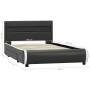 Bed frame and LED anthracite gray synthetic leather 90x200 cm by vidaXL, Beds and slatted bases - Ref: Foro24-284978, Price: ...