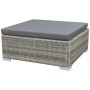 Set de muebles de jardín 10 pzas y cojines ratán sintético gris de vidaXL, Conjuntos de jardín - Ref: Foro24-42736, Precio: 9...